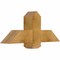 Ekena Millwork Eugene Rough Sawn Timber Gable Bracket, Western Red Cedar, 36"W x 15"H x 6"D x 6"F, 10/12 Pitch GBW036X15X0606EUG00RWR - alternate 2